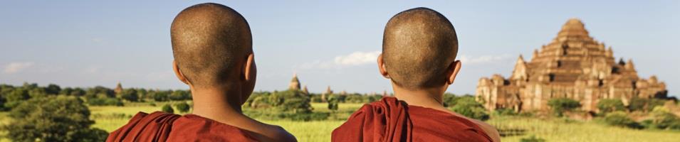 Young Monks in Bagan